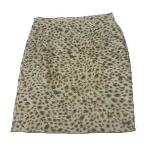 Cheetah Patterned Ruffled Skirt